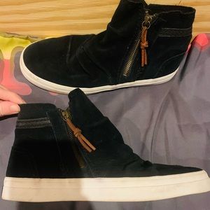 Women’s Sperry Black Suede High Top Sneaker